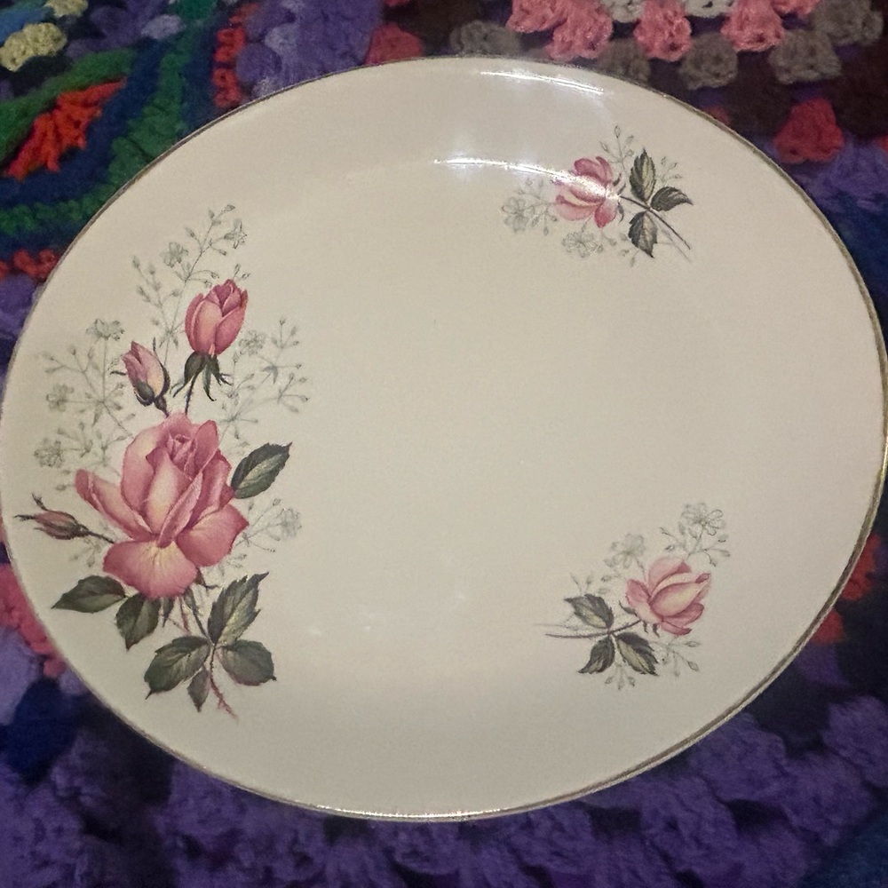 3/$30✨🌹Antique Elegance: Alfred Meakin "Harmony Rose" Platter🌹1930s/1940s